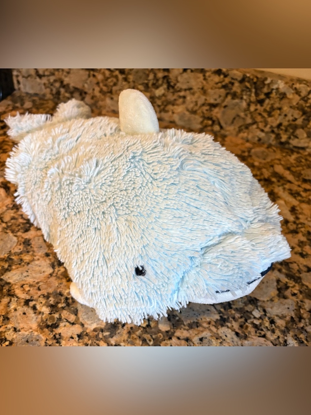 Pillow Pets Pee-wees 11" Squeaky Dolphin Blue Plush Stuffed Animal Unisex, 2010